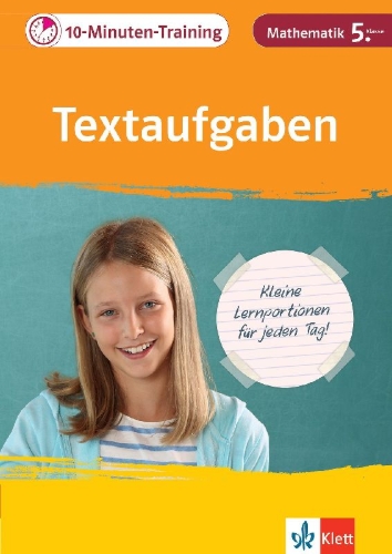 Buchcover und Innenansicht für das Buch: 10-Minuten-Training Mathematik Textaufgaben 5. Klasse