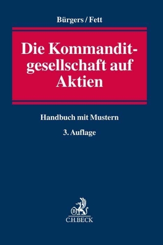 Buchcover und Innenansicht für das Buch: Die Kommanditgesellschaft auf Aktien