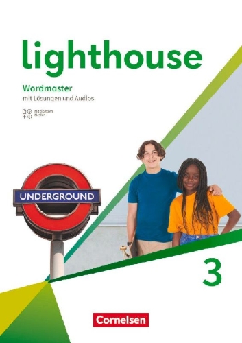 Buchcover und Innenansicht für das Buch: Lighthouse Band 3: 7. Schuljahr - Wordmaster mit Audios und Lösungen