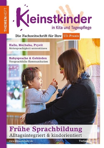 Buchcover und Innenansicht für das Buch: Frühe Sprachbildung - Alltagsintegriert & kindorientiert
