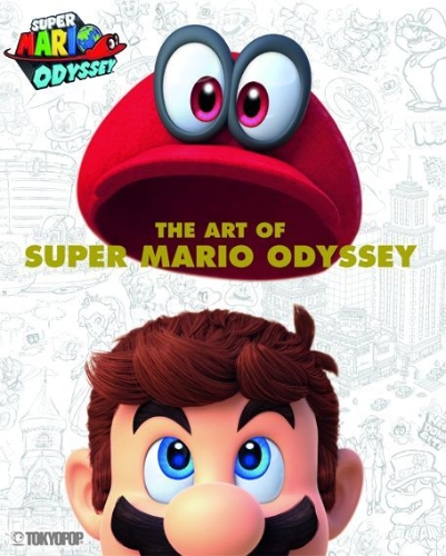 Buchcover und Innenansicht für das Buch: The Art of Super Mario Odyssey