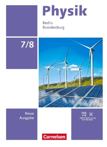 Buchcover und Innenansicht für das Buch: Physik 7./8. Schuljahr - Berlin/Brandenburg - Neue Ausgabe 2025 - Schulbuch