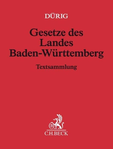 Buchcover und Innenansicht für das Buch: Gesetze des Landes Baden-Württemberg (ohne Fortsetzungsnotierung). Inkl. 160. Ergänzungslieferung