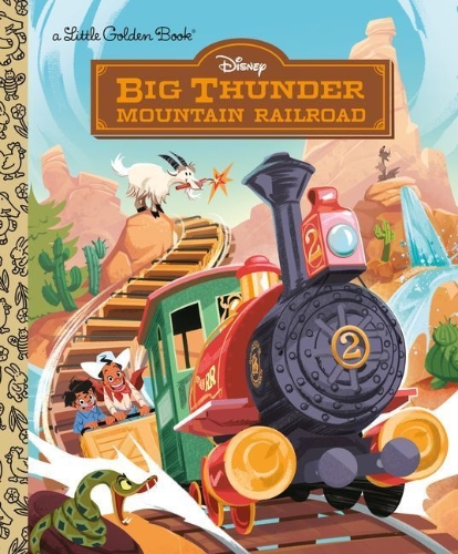 Buchcover und Innenansicht für das Buch: Big Thunder Mountain Railroad (Disney)