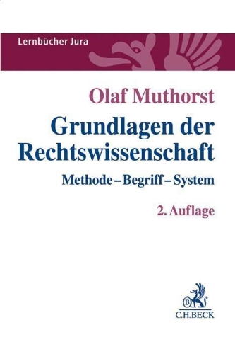 Buchcover und Innenansicht für das Buch: Grundlagen der Rechtswissenschaft
