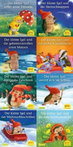 Buchcover und Innenansicht für das Buch: Pixi-8er-Set 263: Der kleine Igel (8x1 Exemplar)