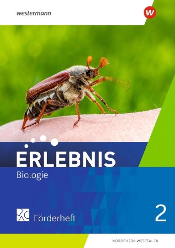 Buchcover und Innenansicht für das Buch: Erlebnis Biologie 2. Förderheft. Nordrhein-Westfalen