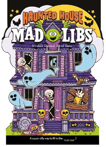 Buchcover und Innenansicht für das Buch: Haunted House Mad Libs