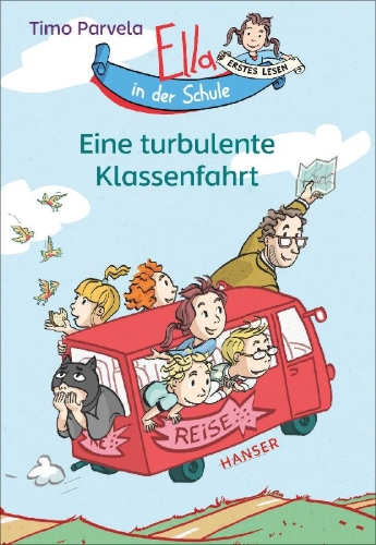 Buchcover und Innenansicht für das Buch: Ella luokkaretkellä