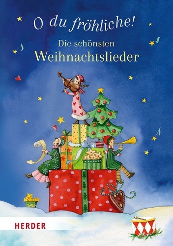 Buchcover und Innenansicht für das Buch: O du fröhliche! Die schönsten Weihnachtslieder