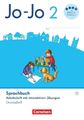 Buchcover und Innenansicht für das Buch: Jo-Jo Sprachbuch 2. Schuljahr - Allgemeine Ausgabe 2024 - Arbeitsheft mit interaktiven Übungen in Grundschrift