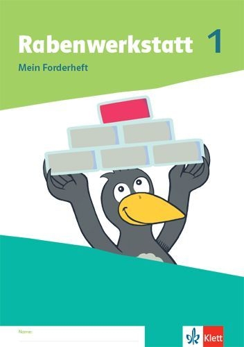 Buchcover und Innenansicht für das Buch: Rabenwerkstatt 1. Mein Forderheft Klasse 1