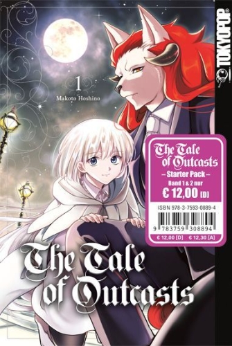 Buchcover und Innenansicht für das Buch: The Tale of Outcasts Starter Pack