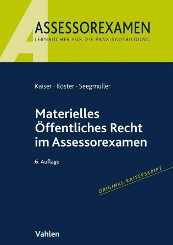 Buchcover und Innenansicht für das Buch: Materielles Öffentliches Recht im Assessorexamen