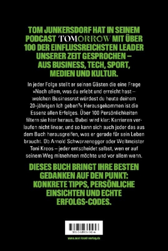 Buchcover und Innenansicht für das Buch: Der Code zum Erfolg