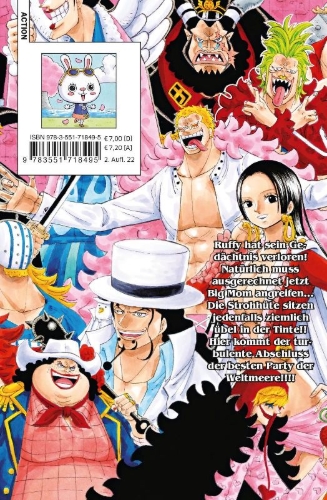 Buchcover und Innenansicht für das Buch: One Piece Party