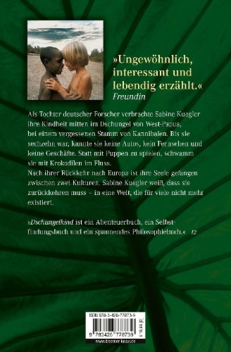 Buchcover und Innenansicht für das Buch: Dschungelkind