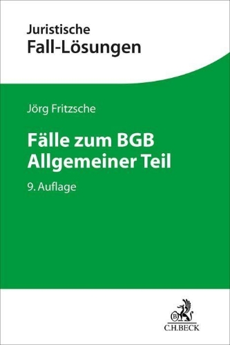Buchcover und Innenansicht für das Buch: Fälle zum BGB Allgemeiner Teil