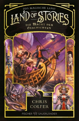 Buchcover und Innenansicht für das Buch: The Land of Stories. An Author's Odyssey