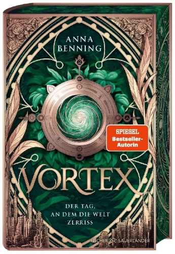 Buchcover und Innenansicht für das Buch: Vortex - Der Tag, an dem die Welt zerriss Schmuckausgabe