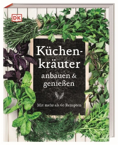 Buchcover und Innenansicht für das Buch: Küchenkräuter anbauen und genießen