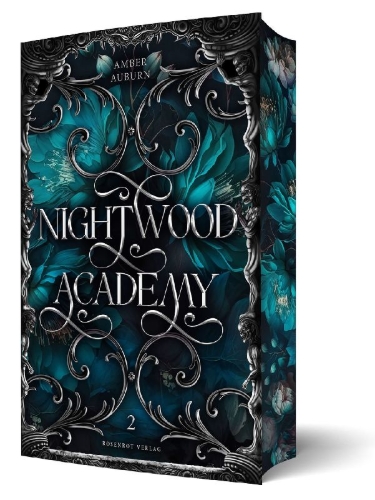 Buchcover und Innenansicht für das Buch: Nightwood Academy 2 - Dark Romantasy Serie