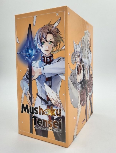 Buchcover und Innenansicht für das Buch: Mushoku Tensei - In dieser Welt mach ich alles anders 14 (mit Schuber)