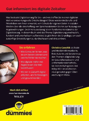 Buchcover und Innenansicht für das Buch: Allgemeinbildung Digitalisierung für Dummies