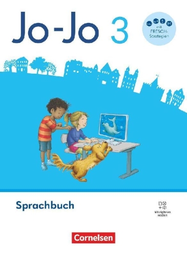 Buchcover und Innenansicht für das Buch: Jo-Jo Sprachbuch 3. Schuljahr - Allgemeine Ausgabe 2024 - Sprachbuch mit FRESCH-Karte, Lernspurenheft und digitalen Medien