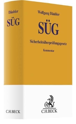Buchcover und Innenansicht für das Buch: Sicherheitsüberprüfungsgesetz