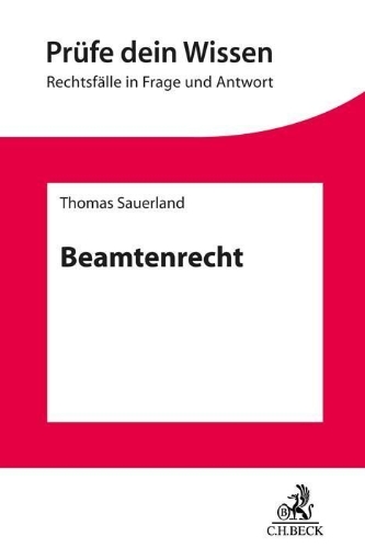 Buchcover und Innenansicht für das Buch: Beamtenrecht