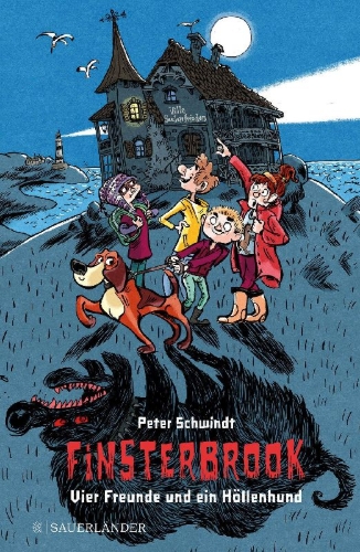 Buchcover und Innenansicht für das Buch: Finsterbrook - Vier Freunde und ein Höllenhund