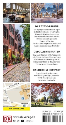 Buchcover und Innenansicht für das Buch: TOP10 Reiseführer Boston