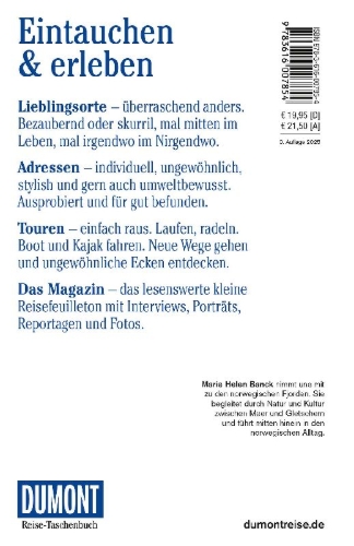 Buchcover und Innenansicht für das Buch: DUMONT Reise-Taschenbuch Reiseführer Norwegen, Das Fjordland