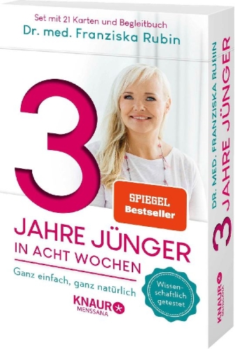 Buchcover und Innenansicht für das Buch: 3 Jahre jünger in acht Wochen