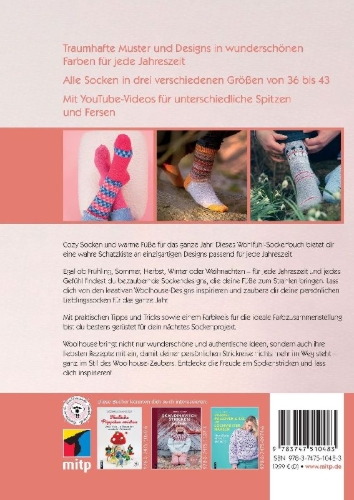 Buchcover und Innenansicht für das Buch: Cozy Socken stricken