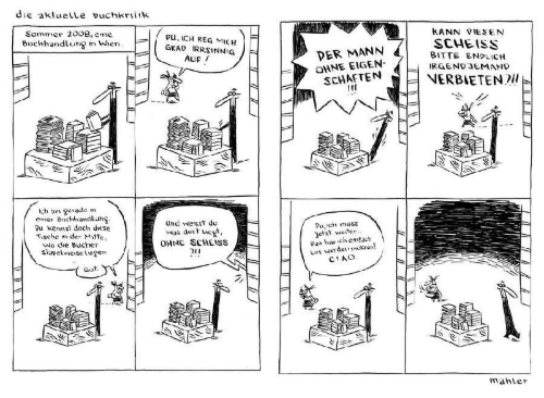 Buchcover und Innenansicht für das Buch: Der Mann ohne Eigenschaften