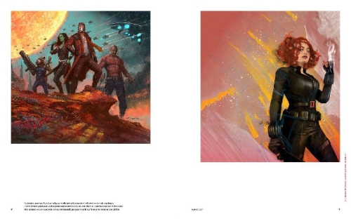 Buchcover und Innenansicht für das Buch: Disney Hotel New York - The Art of Marvel