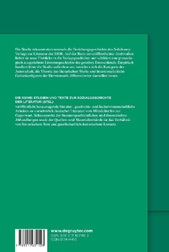 Buchcover und Innenansicht für das Buch: Suhrkamp und DDR