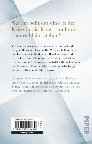Buchcover und Innenansicht für das Buch: Der resiliente Mensch