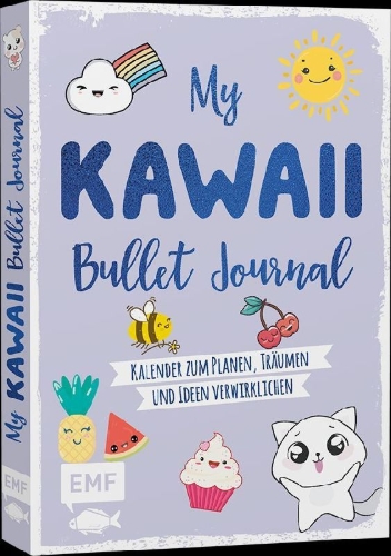 Buchcover und Innenansicht für das Buch: My Kawaii Bullet Journal