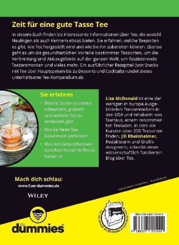 Buchcover und Innenansicht für das Buch: Tee für Dummies