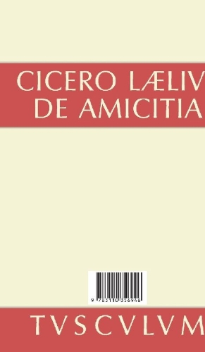 Buchcover und Innenansicht für das Buch: M. Tulli Ciceronis Laelius de amicitia / Laelius über die Freundschaft