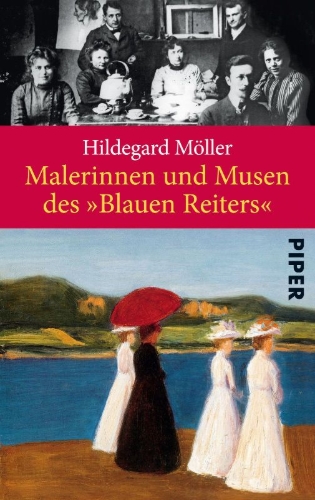 Buchcover und Innenansicht für das Buch: Malerinnen und Musen des "Blauen Reiters"
