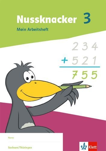 Buchcover und Innenansicht für das Buch: Nussknacker 3. Arbeitsheft Klasse 3.  Ausgabe Sachsen und Thüringen