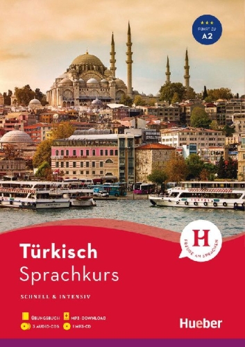 Buchcover und Innenansicht für das Buch: Sprachkurs Türkisch. Paket: Buch + 3 Audio-CDs + MP3-CD + MP3-Download