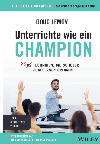 Buchcover und Innenansicht für das Buch: Unterrichte wie ein Champion