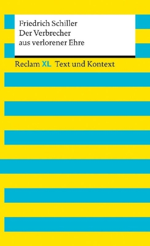 Buchcover und Innenansicht für das Buch: Der Verbrecher aus verlorener Ehre. Textausgabe mit Kommentar und Materialien