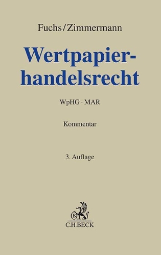 Buchcover und Innenansicht für das Buch: Wertpapierhandelsrecht