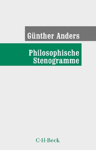 Buchcover und Innenansicht für das Buch: Philosophische Stenogramme